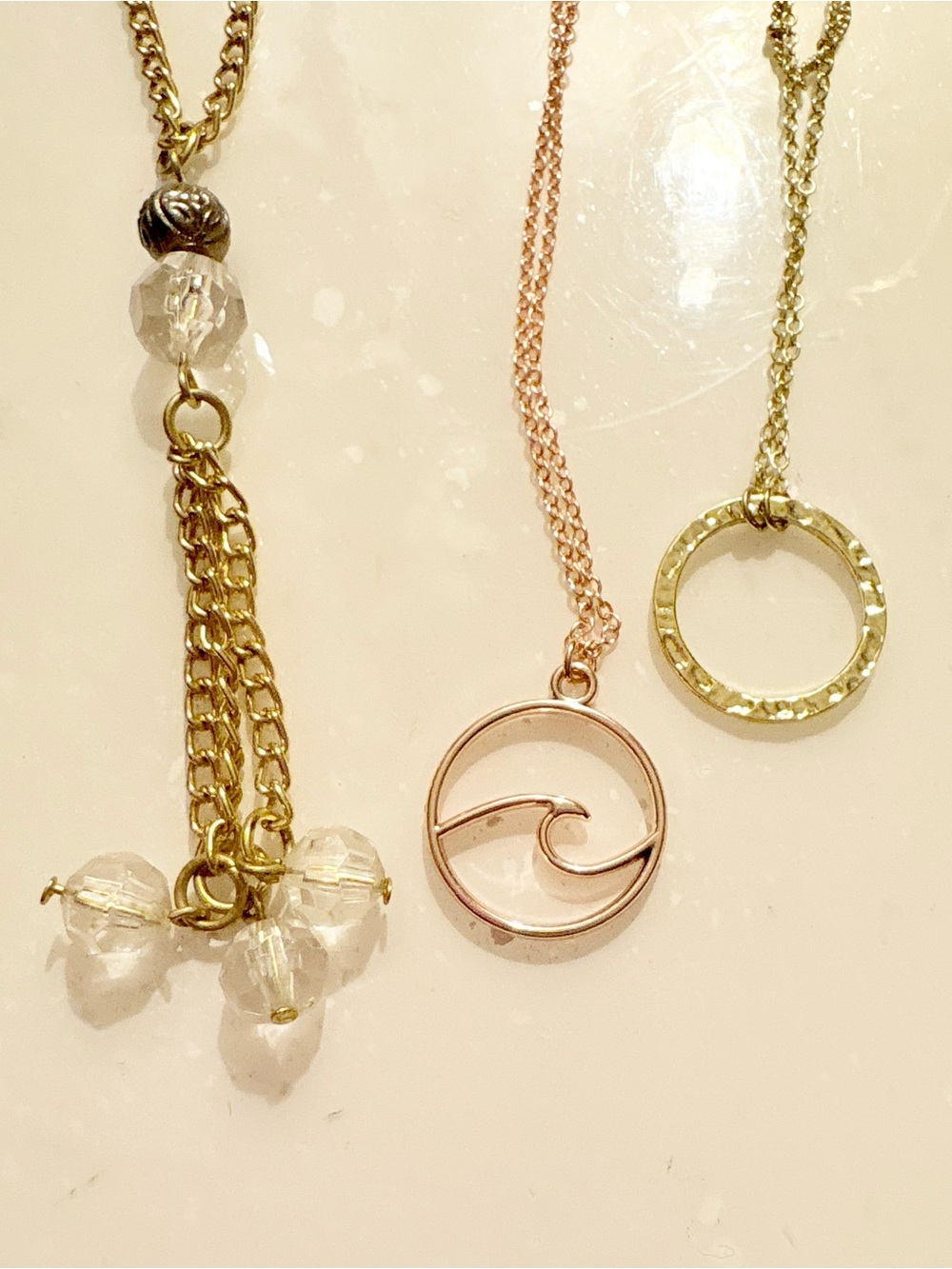 Fashion Jewelry Mixed Lot of
- 3 Delicate Necklaces & 2 Brooch Pin NWOT